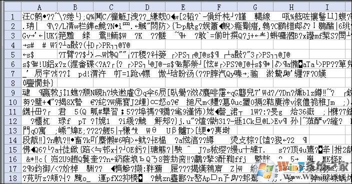 Win7系統(tǒng)下Excel表格亂碼如何修復(fù)？