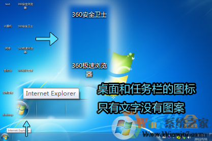 Win7旗艦版桌面圖標有文字沒有圖案該怎么辦?