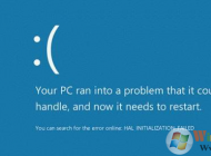 win10系統藍屏提示HAL_INITIALIZATION_FAILED錯誤的原因和解決辦法