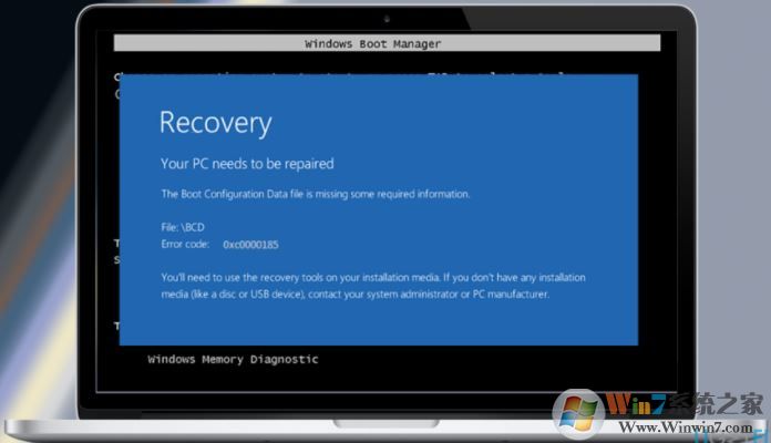 修復0xc0000185 BSOD