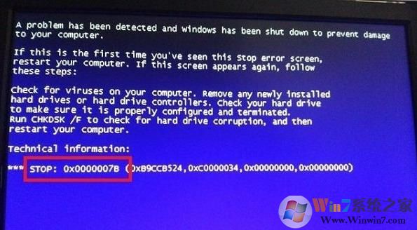 Win7系統裝XP遇到0x0000007B藍屏怎么辦？