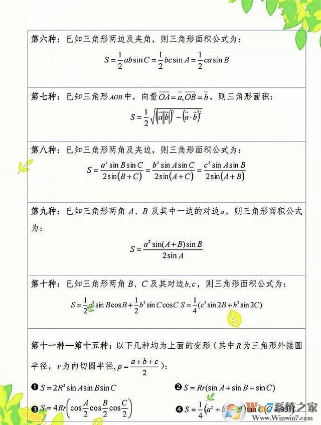 三角形面積公式是什么?三角形面積計算公式計算方法