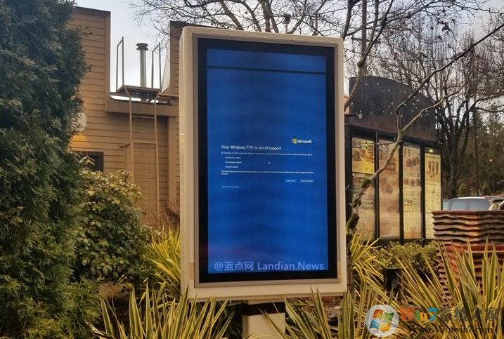 當Win7系統結束支持,ATM機罷工、廣告牌藍屏景象紛紛出現