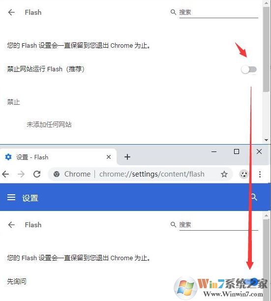 win10系統谷歌瀏覽器【已禁止在此網頁上運行 Flash】的解決方法