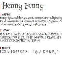 Henny Penny字體下載_henny penny英文字體免費版