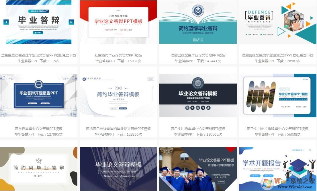 畢業論文答辯PPT模板