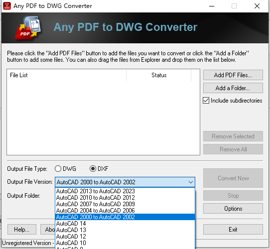 PDF轉CAD/DWG軟件(Any PDF to DWG Converter)