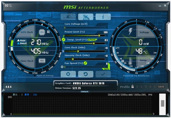 微星小飛機下載_MSI Afterburner微星小飛機官方下載中文版