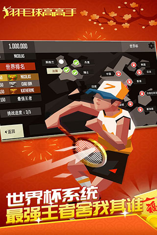 羽毛球高高手雙人對戰