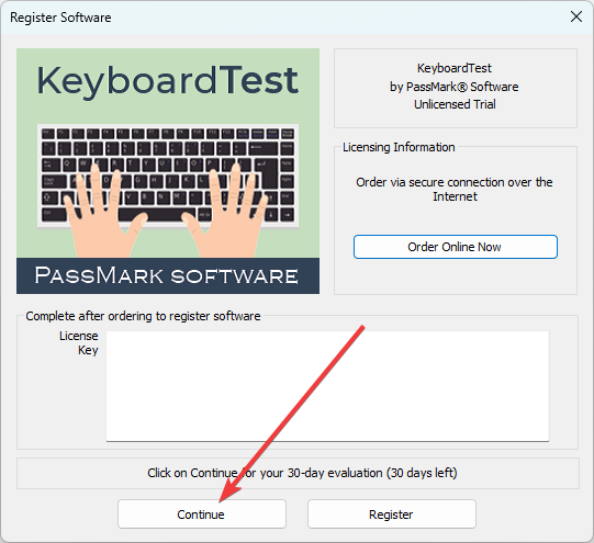 PassMark KeyboardTest(鍵盤測(cè)試)