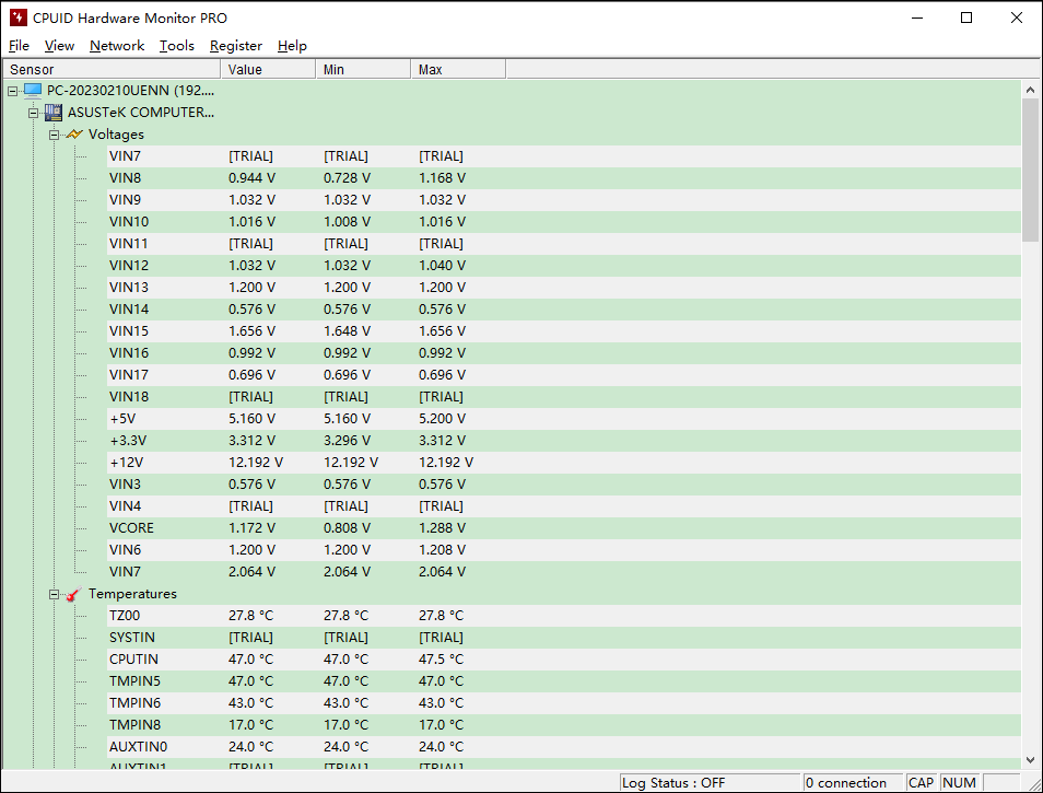 HWMonitor(電腦CPU監測軟件)